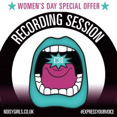 Noisy Girls – IWD 2019 – recording session promo – 2222px